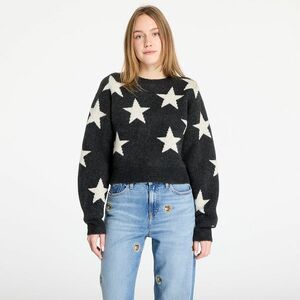 Pulover Tommy Jeans Star Patern Sweater Black imagine