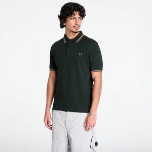 Tricou FRED PERRY The Twin Tipped Shirt Black/ Silver Blue/ Marmalade imagine