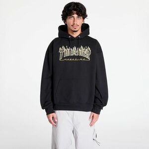 Hanorac Thrasher Flame Hoodie Black/ Yellow imagine