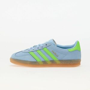 Sneakers adidas Gazelle Indoor W Clear Sky/ Solar Green/ Gum imagine