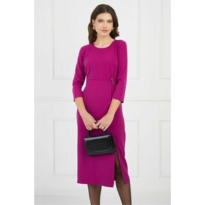 Rochie Ollie magenta cu accesoriu in talie imagine