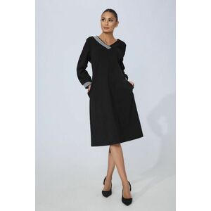 Rochie casual-eleganta Namiko Neagra imagine