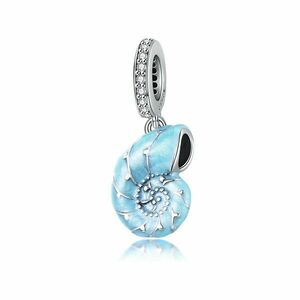 Talisman din argint Blue Snail imagine