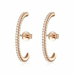 Cercei din argint Rose Gold Big Studs imagine