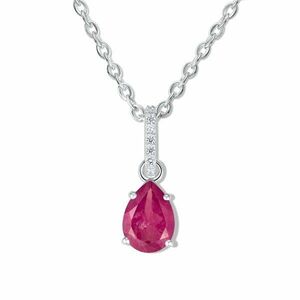 Colier din argint Silver Drop Ruby imagine