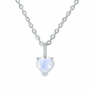 Colier din argint Silver Moonstone Heart imagine