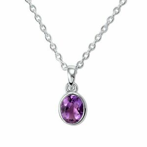 Colier din argint Silver Desiree Amethyst imagine