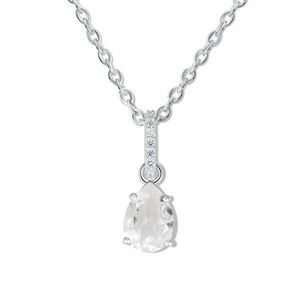 Colier din argint Silver Drop White Topaz imagine