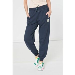 Pantaloni sport cu model uni si talie ajustabila imagine