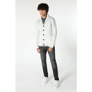 Cardigan slim fit cu guler-sal imagine