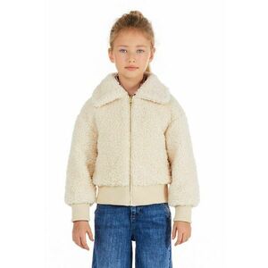 Jacheta cu fermoar din blana shearling sintetica imagine