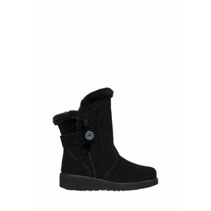 Cizme wedge mid-calf de piele intoarsa Keepsakes - Negru imagine