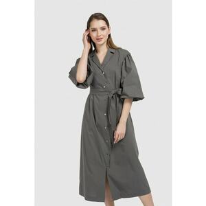 Rochie-trench midi supradimensionata imagine