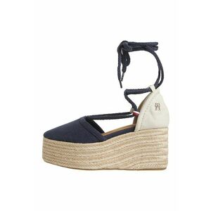 Sandale-espadrile din material textil cu talpa wedge imagine