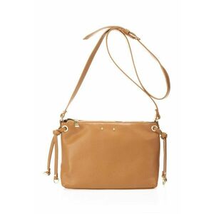 Geanta crossbody de piele cu fermoar imagine