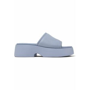 Papuci demi-wedge de piele 27221 Tasha imagine