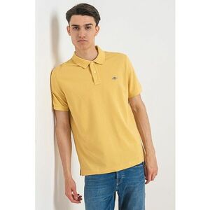 Tricou polo din bumbac cu model pique imagine