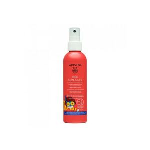 Spray de protectie solara SPF50 pentru copii si pielea sensibila - hipoalergenic - rezistent la apa - Bee Sun Safe 200 ml imagine