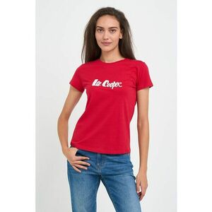 Tricou dama cu maneca scurta si text logo - Rosu imagine