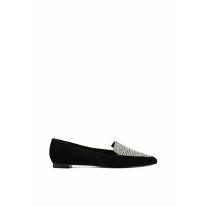 Pantofi loafer de piele intoarsa cu garnitura houndstooth Abay imagine