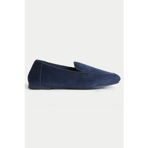 Pantofi loafer de catifea cu varf rotund imagine