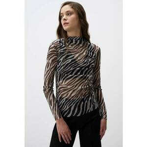 Bluza de plasa cu model animal print imagine