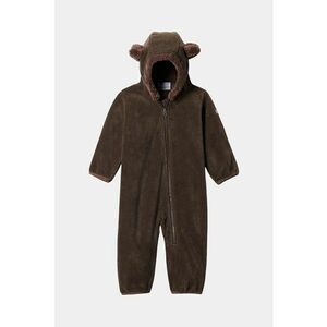 Salopeta din material fleece cu garnituri din blana sintetica Tiny Bear™ imagine