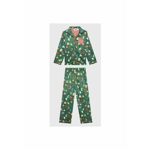 Pijama copii - Bumbac - Verde imagine