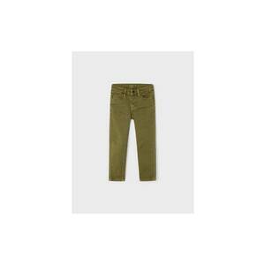 Pantaloni lungi - 302028931 - Bumbac - Elastan - Verde imagine