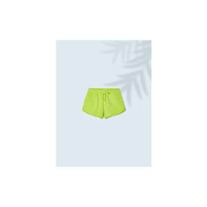 Pantaloni lungi - 302032648 - Bumbac - Elastan - Verde imagine