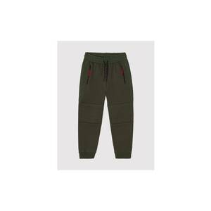 Pantaloni lungi - 300666838 - Bumbac - Poliester - Verde imagine