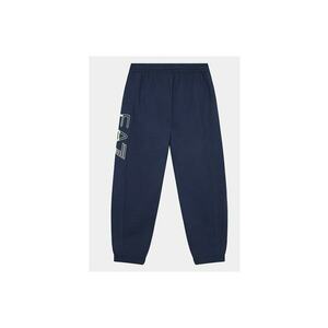 Pantaloni de trening copii - EA7 Emporio Armani - Bumbac - Albastru marin imagine