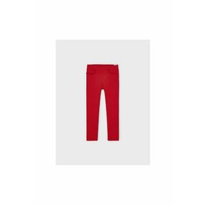 Pantaloni lungi - 302073108 - Bumbac - Poliester - Elastan - Rosu imagine