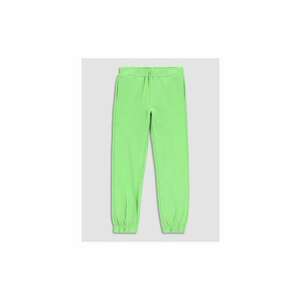 Pantaloni lungi - 302632275 - Bumbac - Verde imagine