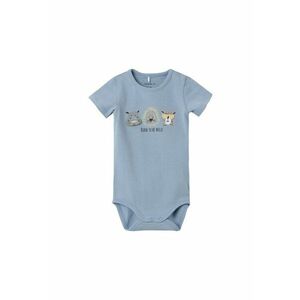 Tricou copii - 301996231 - Bumbac organic - Elastan - Albastru imagine