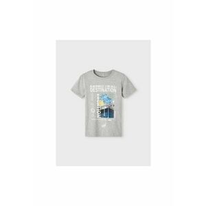 Tricou copii - 301999812 - Bumbac - Poliester - Gri imagine