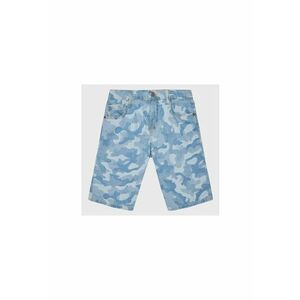 Pantaloni scurti din denim cu model camuflaj imagine