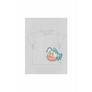 Tricou copii - 302714667 - Bumbac - Gri imagine