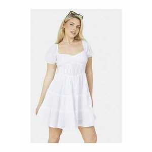 Rochie - 95362 - Bumbac - Alb imagine