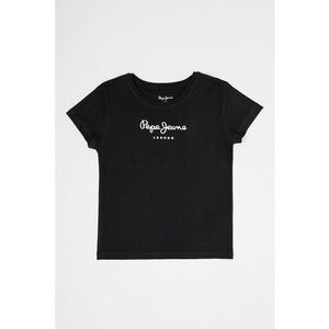 Tricou cu decolteu rotund si logo imagine