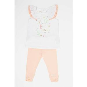 GUESS - Set de top si pantaloni cu logo din paiete imagine