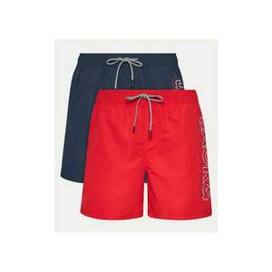 Set 2 perechi short de baie - 86690 - Poliester - Rosu/Bleumarin imagine