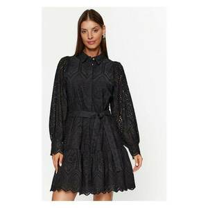 Rochie dama - Negru - Bumbac imagine