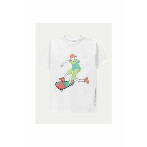 Tricou copii - 49309 - Alb - Bumbac imagine