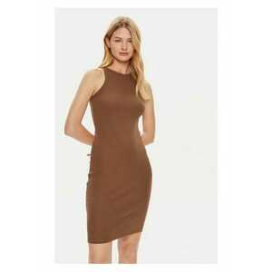 Rochie - 13389 - Bumbac - Maro imagine