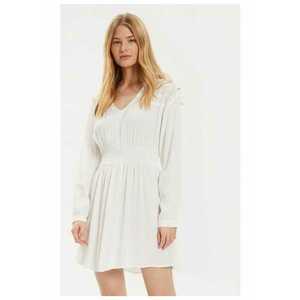 Rochie - 99730 - Viscoza - Ecru imagine