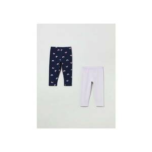 Set 2 perechi pantaloni copii - 35960 - Violet/Bleumarin - Bumbac imagine