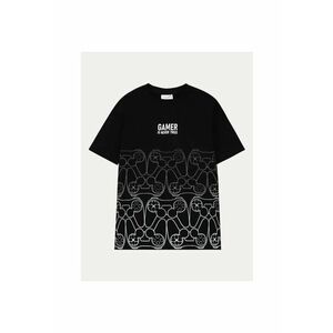 Tricou copii - 48029 - Negru - Bumbac imagine