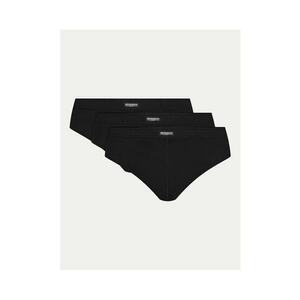 Set 3 perechi slip de baie - 7854 - Bumbac - Negru imagine