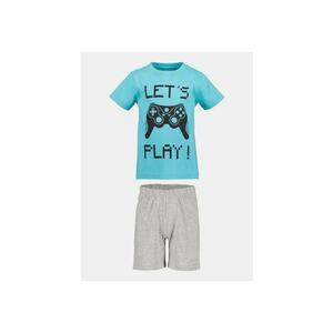 Pijama copii - 75274 - Bumbac - Albastru/Gri imagine